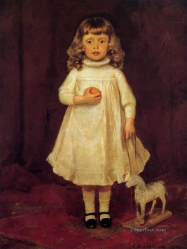 フランク・デュベネック Painting - FB デュヴェネックの子供の頃のポートレート フランク・デュヴェネック